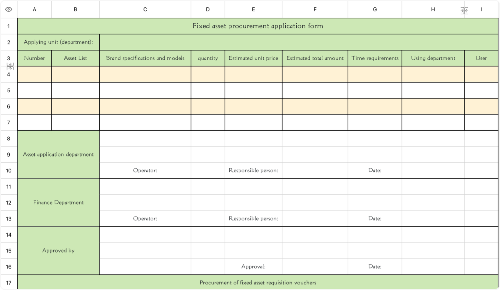 Purchase requisition for fixed assets 1